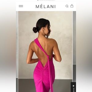 Beautiful open back gown